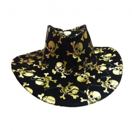 Kuru Kafa Baskılı Altın Renk Şapka