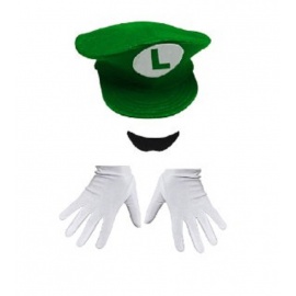 Luigi Şapka Set Yetişkin