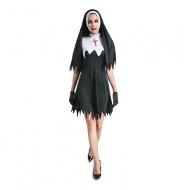 Halloween Rahibe Kostümü