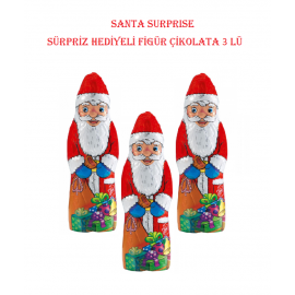 Noel Baba Figürlü Hediye Çikolata 3'lü