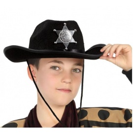Şerif Şapkası Siyah Çocuk