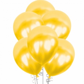 Sarı Metalik Balon 25´li