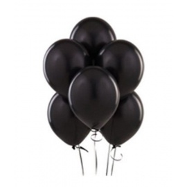 Siyah Metalik Balon 12´li