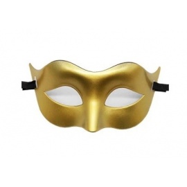 Venedik Balo Maskesi Altın Sarı