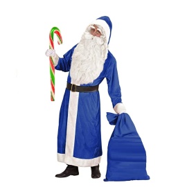 Noel Baba Uzun Palto Mavi 