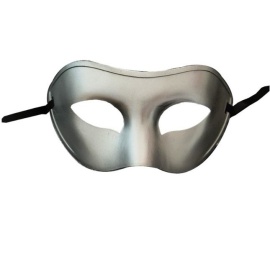 Venedik Balo Maskesi Gümüş Renk