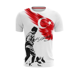 Atatürk Baskılı Beyaz Kocatepe Tişört Çocuk
