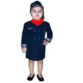 Pilot Kostümü Kız Çocuk