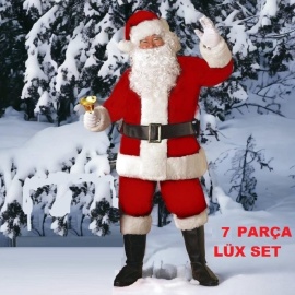 Noel Baba Kostümü Polar Lüx