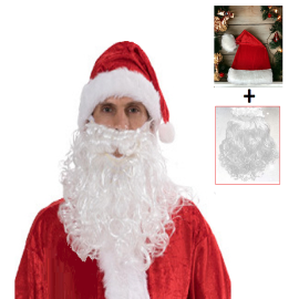 Noel Baba Şapka Sakal Set 