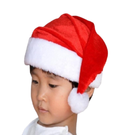 Çocuk Noel Baba Şapkası Kadife
