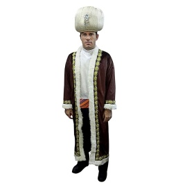 Osmanlı Padişah Kostümü Kahverengi