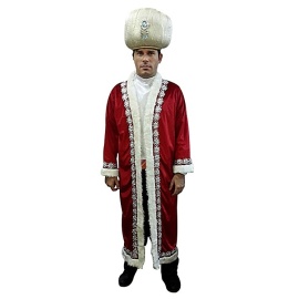 Osmanlı Padişah Kostümü Kırmızı
