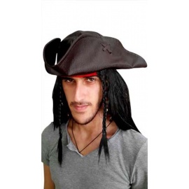 Korsan Kaptan Jack Sparrow Şapkası Deri