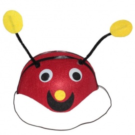 Uğur Böceği Başlığı Hayvan Şapkası Kırmızı Renk