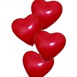 Kalp Şekilli Kırmızı Balon 50 Adet