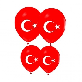 Ay Yıldız Baskılı 23 Nisan Türkiye Balonu 100´lü