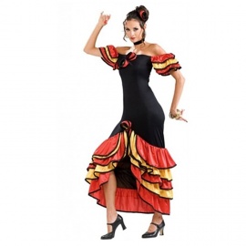 İspanyol Flamenko Kostümü Yetişkin