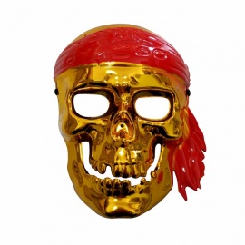 İskelet Maskesi Altın Renk