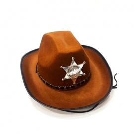 Şerif Şapkası Kahverengi Yetişkin