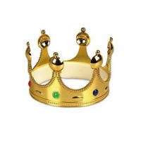 Kral Tacı Plastik Altın Renk