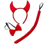 Şeytan Taç Papyon Kuyruk Seti