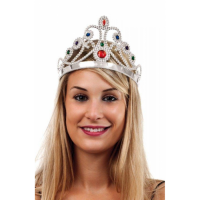 Gümüş Renk Prenses Tacı Kraliçe Taç