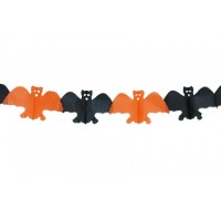 Halloween Yarasa Kağıt Asma Süs