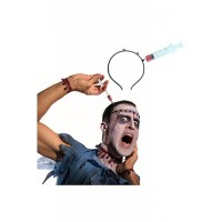 Kafaya Geçen Şırınga Halloween