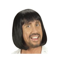 Ortaçağ Peruğu Siyah Renk Erkek 
