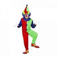 Kukuletalı Tulum Palyaço Kostümü Yetişkin