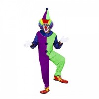 Kukuletalı Tulum Palyaço Kostümü Yetişkin