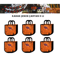 Cadılar Bayramı Kabak Şeker Çantası 6 Adet