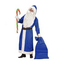 Noel Baba Uzun Palto Mavi 