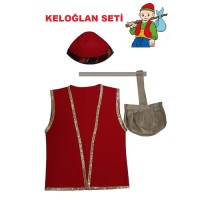 Keloğlan Kostümü Seti Çocuk
