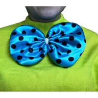 Mavi Puantiyeli Palyaço Papyonu