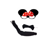 Minnie Mouse Gözlük Papyon Kuyruk Set