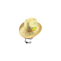 Hasır Kovboy Şapkası Natürel Renk