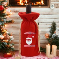 Yılbaşı Şarap Şampanya Şişesi Kılıfı 