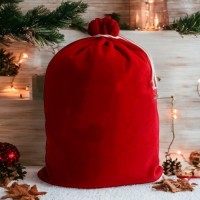 Noel Baba Mega Boy Hediye Dağıtım Çuvalı Polar 90X110