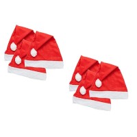 Noel Baba Yılbaşı Şapkası Elyaf Yetişkin 6 Adet 