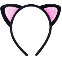 Sevimli Kedi Taç Kulak İçi Pembe