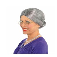 Yaşlı Peruğu Takma Saç Büyükanne Peruğu