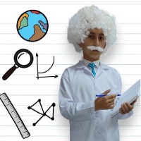 Albert Einstein Peruk Bıyık Set