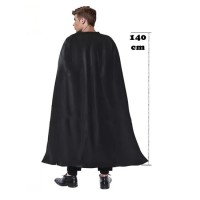 Halloween Parti Pelerini Siyah Saten 140 cm