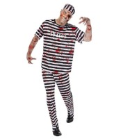 Kanlı Mahkum Kostümü Yetişkin