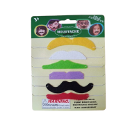 Renkli Takma Bıyık Set 6 Adet