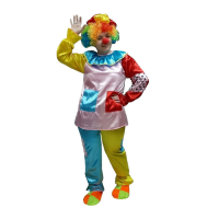 Palyaço Kostümü İkili Takım Bayan