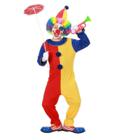 Kukuletalı Tulum Palyaço Kostümü Çocuk
