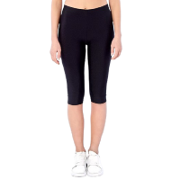 Yüksek Bel Toparlayıcı Kapri Tayt Siyah 